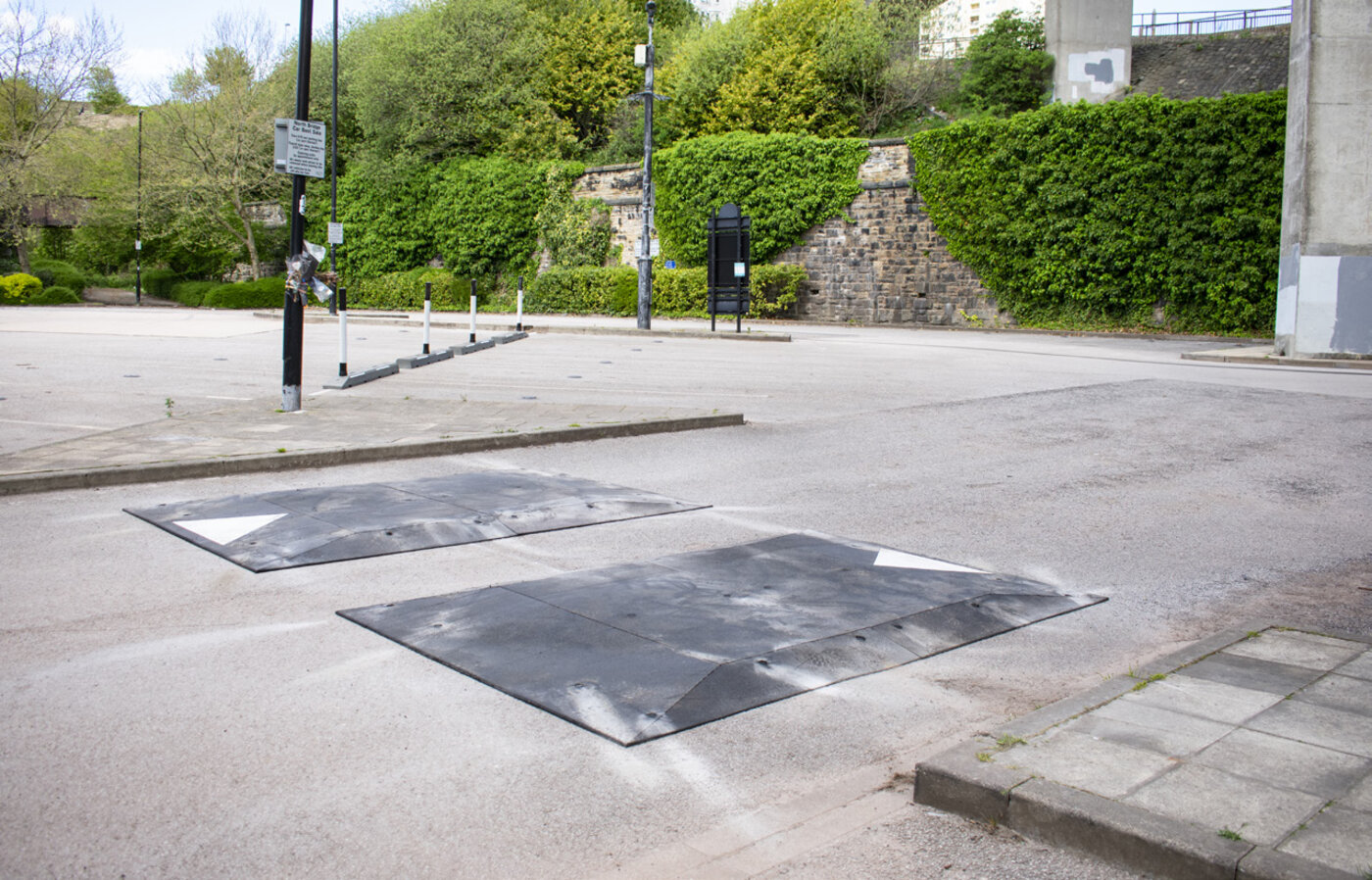 Speed cushions installed at North Bridge car park