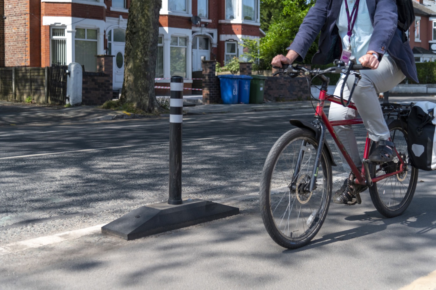 Upper Chorlton Road cycle lane junction